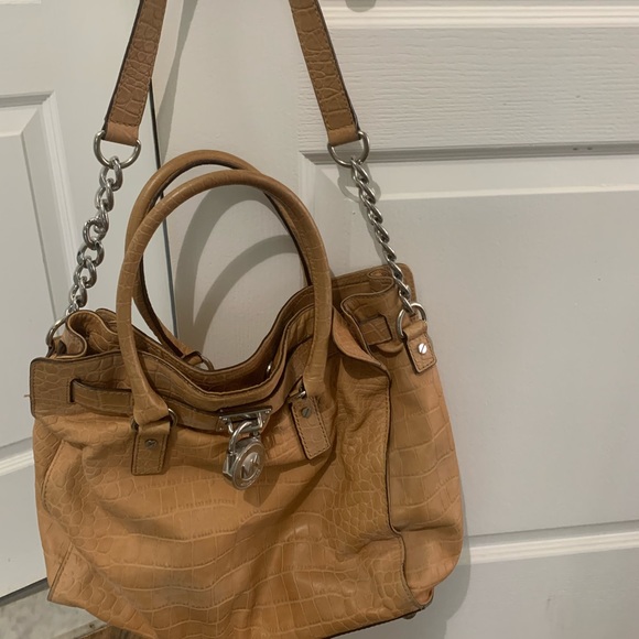 Michael Kors Camel Colored Leather Handbag - Picture 3 of 4